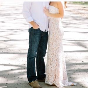ASOS LACE MAXI ENGAGEMENT DRESS